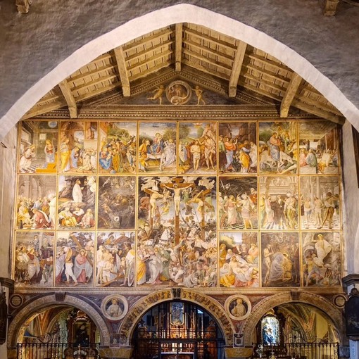 Varallo, Santa Maria delle Grazie chiusa per i lavori sulla Parete Gaudenziana dall’8 al 17 aprile