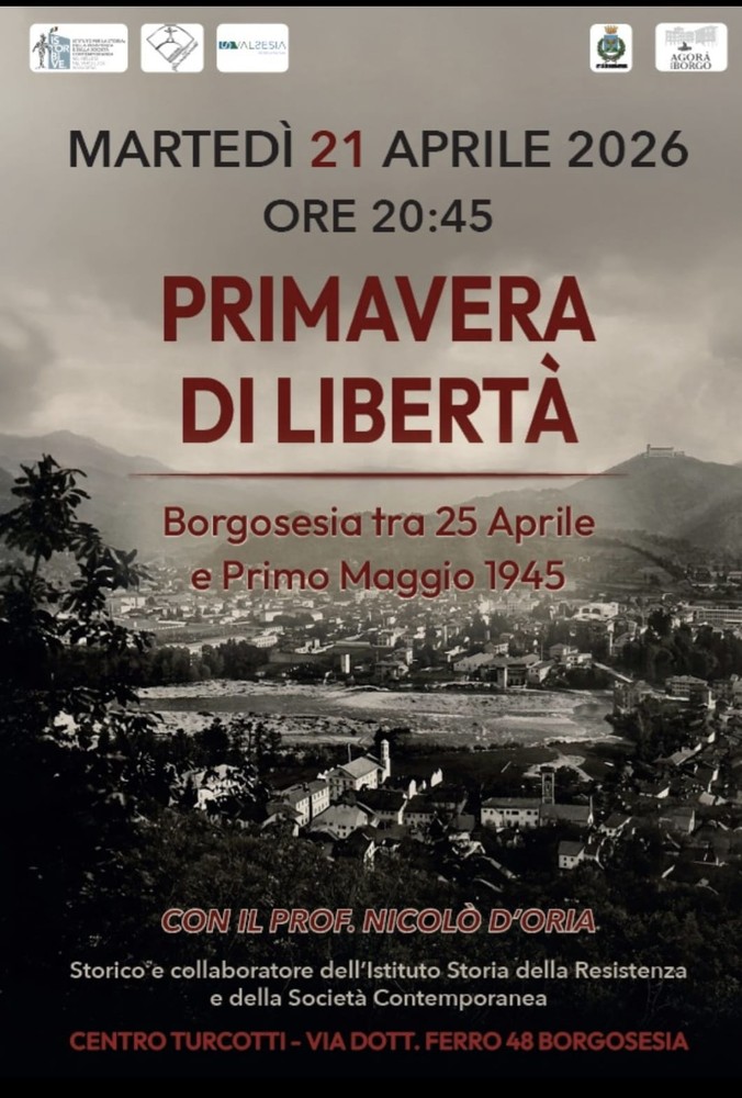 Borgosesia, “Primavera di libertà” porta al Centro Turcotti una serata sulla Liberazione in città