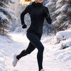 Varallo, una runner in allenamento si ferma ad ammirare la neve: “Uno spettacolo che cambia la città”