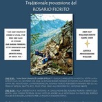 Il 4 ottobre la tradizionale processione del Rosario Fiorito, antica usanza walser ai piedi del Monte Rosa Il 4 ottobre la tradizionale processione del Rosario Fiorito, antica usanza walser ai piedi del Monte Rosa