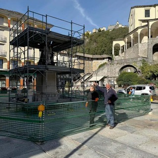Varallo, iniziato il restauro del monumento a Vittorio Emanuele II