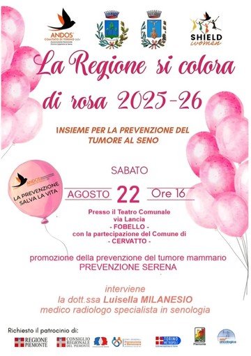 Fobello, prevenzione e salute al centro dell’incontro “La Regione si colora di rosa” Fobello, prevenzione e salute al centro dell’incontro “La Regione si colora di rosa”
