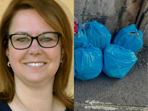 Valdilana, ancora rifiuti abbandonati ma la consigliera Crestani ripulisce: “Questa è inciviltà pura”