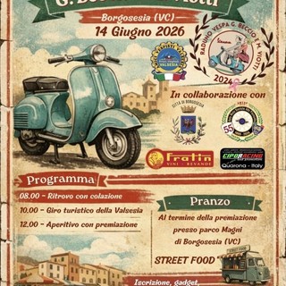 A Borgosesia il terzo raduno Vespa “G. Beccio e M. Viotti”