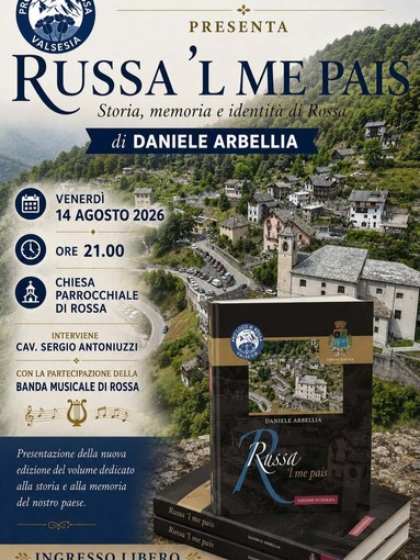 Rossa, venerdì la presentazione della nuova edizione di “Russa ’l me pais”