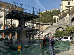 Varallo, iniziato il restauro del monumento a Vittorio Emanuele II