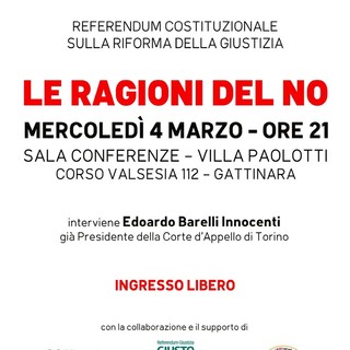 A Gattinara un incontro sul referendum costituzionale sulla riforma della giustizia: “Le ragioni del No” a Villa Paolotti A Gattinara un incontro sul referendum costituzionale sulla riforma della giustizia: “Le ragioni del No” a Villa Paolotti