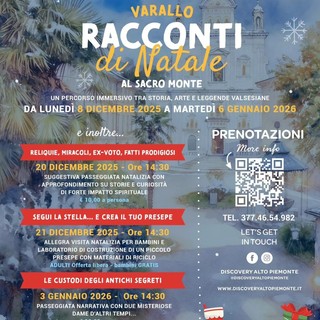 “Varallo racconti di Natale”: al Sacro Monte un percorso tra storia, arte e leggende