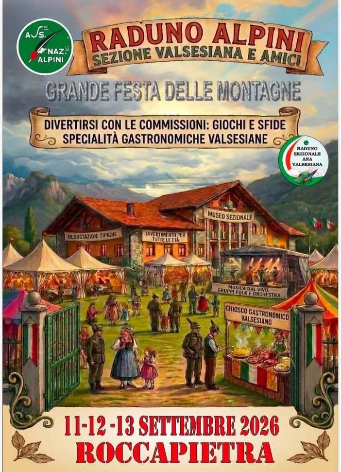 Roccapietra diventa il cuore degli Alpini valsesiani: tre giorni tra tradizione, musica e territorio