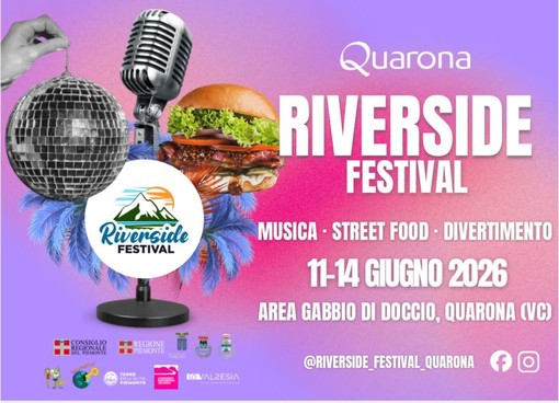 Quarona, il Riverside Festival porta musica, street food e divertimento al Gabbio di Doccio Quarona, il Riverside Festival porta musica, street food e divertimento al Gabbio di Doccio