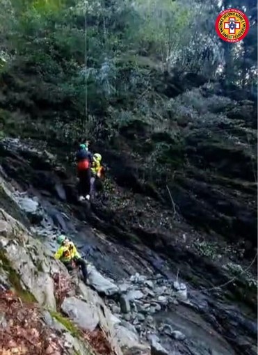 Rassa: Cercatore di funghi precipita in una gola: salvato con l'amico dal Soccorso Alpino