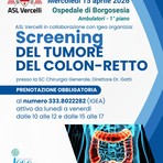 Borgosesia, il 15 aprile all’ospedale uno screening sul tumore del colon-retto con prenotazione obbligatoria