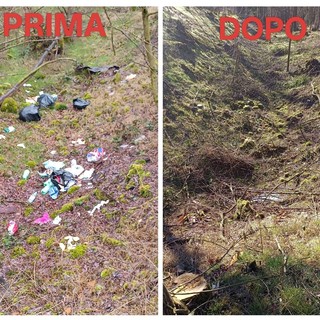 Gattinara, rimossi rifiuti abbandonati vicino ai ruderi di San Sebastiano