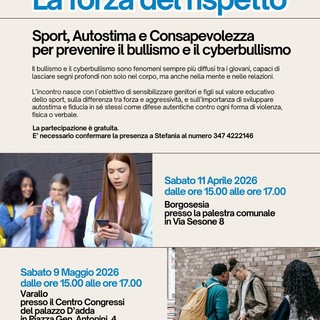 Borgosesia e Varallo, due incontri con le famiglie contro bullismo e cyberbullismo