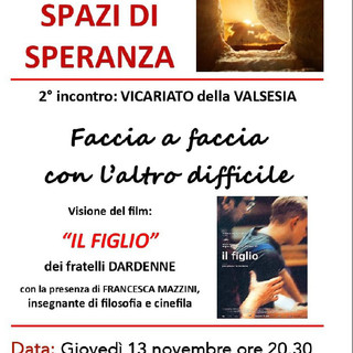 Varallo, nuovo appuntamento del percorso giubilare “Spazi di Speranza”: giovedì 13 novembre la proiezione del film Il figlio