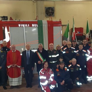 Roccapietra di Varallo celebra Santa Barbara: i Vigili del Fuoco riuniti per la patrona del Corpo