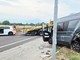Dal Nord-ovest: scontro tra auto e camper sulla Statale 231, strada bloccata a Centallo