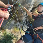Soccorso sulla ferrata della Falconera: due escursionisti stremati riportati in sicurezza dal Soccorso Alpino