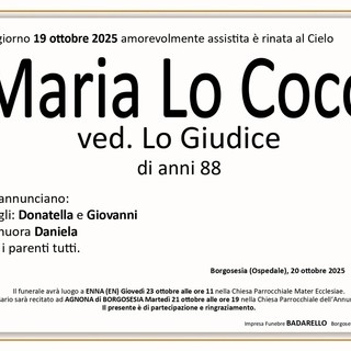 Maria Lo Coco, ved. Lo Giudice