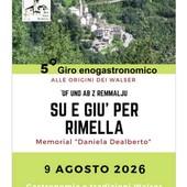 Rimella, torna il giro enogastronomico “Su e giù per Rimella”