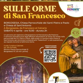 A Borgosesia un itinerario tra arte e spiritualità con “Sulle orme di San Francesco” A Borgosesia un itinerario tra arte e spiritualità con “Sulle orme di San Francesco”