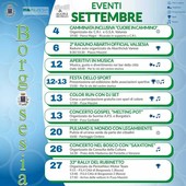 Borgosesia, settembre si anima tra sport, musica, cultura e iniziative per la città