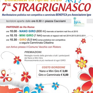 Grignasco, il 26 aprile torna la StraGrignasco tra corsa, camminata e iniziativa benefica per Igea