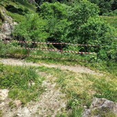Ripristinato il sentiero GTA franato a monte dell’Alpe Sass da Mur Ripristinato il sentiero GTA franato a monte dell’Alpe Sass da Mur
