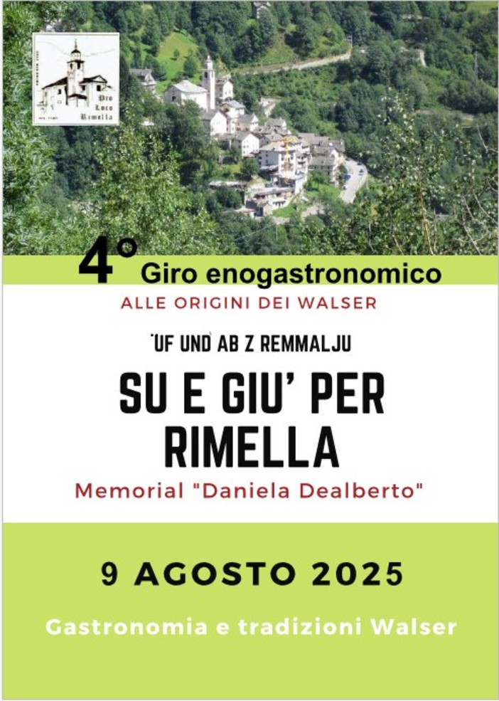 A Rimella il Pranzo Itinerante tra natura e sapori locali