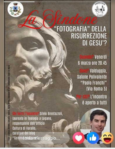 A Valduggia un incontro sulla Sindone: “fotografia” della risurrezione di Gesù?