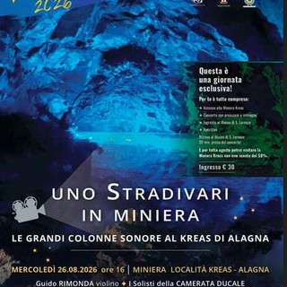 Alagna, uno Stradivari scende in miniera: il Viotti Festival porta il cinema al Kreas