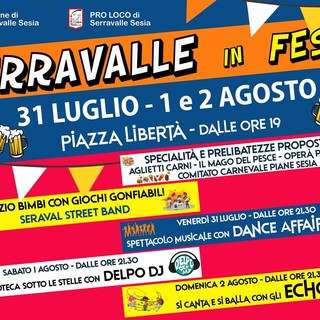 Serravalle in festa, tre serate in piazza Libertà tra musica, cucina e giochi per bambini