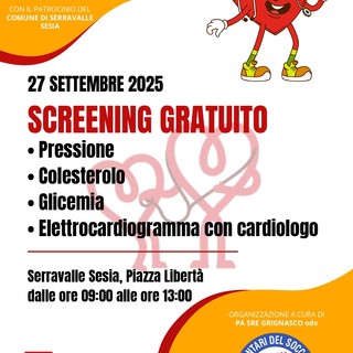 Serravalle Sesia: screening gratuito per la salute del cuore e non solo