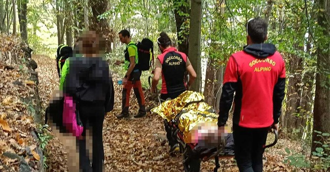 Valdilana, infortunio per una donna al sentiero del Santuario della Brughiera