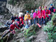 Il gruppo in visita sul monte Fenera
