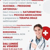A Borgosesia e Varallo un servizio infermieristico della Croce Rossa senza appuntamento