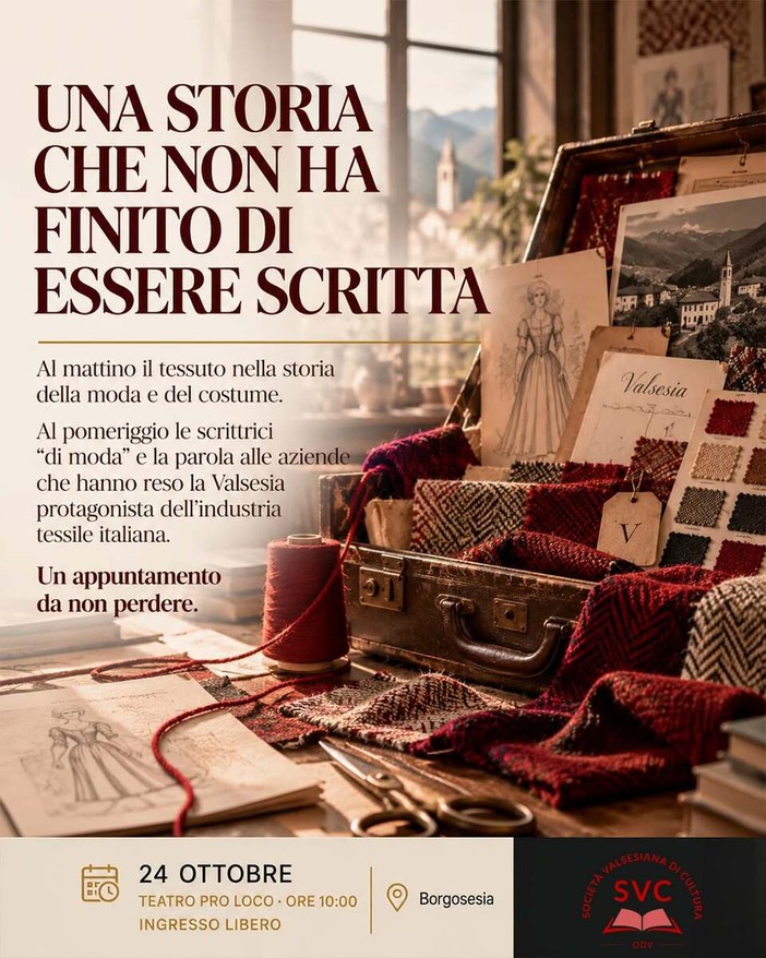 Borgosesia, il 24 ottobre una giornata dedicata alla storia del tessile valsesiano