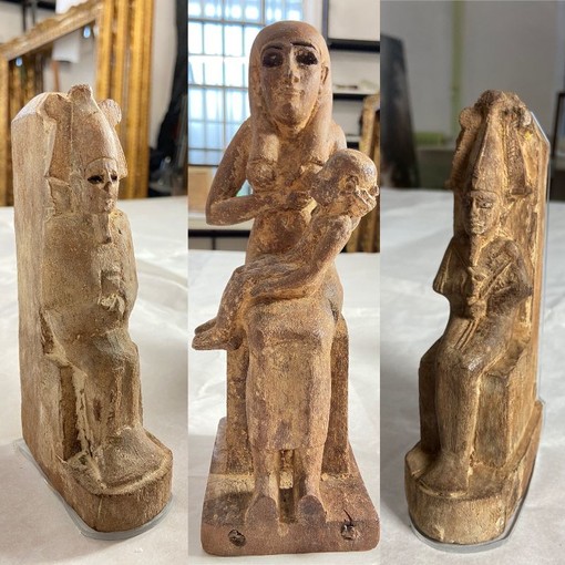 Restaurate le statuette egizie del Museo Calderini