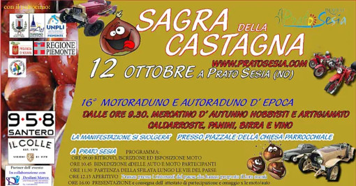 Prato Sesia si prepara alla Sagra della Castagna con raduno d’epoca e mercatino d’autunno