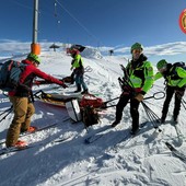 Soccorso Alpino, 30 operatori a Bielmonte per esercitazioni e addestramenti su pista FOTO Soccorso Alpino, 30 operatori a Bielmonte per esercitazioni e addestramenti su pista FOTO