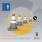 Serravalle Sesia, cedimento sulla SP 299: senso unico alternato alla rotatoria