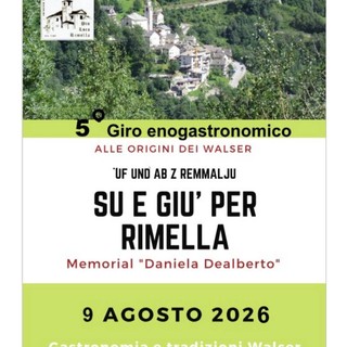 Rimella, torna il giro enogastronomico “Su e giù per Rimella”