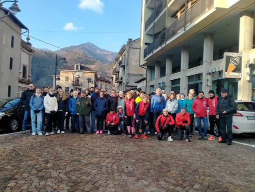 80 persone alla Sgambata di Capodanno a Coggiola in ricordo di Lentini FOTO Rodolfo Miotto
