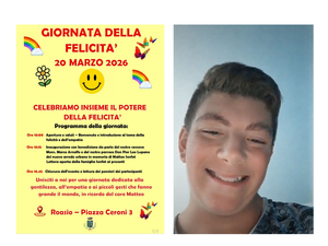 Una panchina e una fioriera in ricordo di Matteo Senfet nella Giornata della Felicità