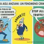 Truffe agli anziani: il copione criminale che continua a ripetersi - Illustrazione di Giovanni Cavallo Truffe agli anziani: il copione criminale che continua a ripetersi - Illustrazione di Giovanni Cavallo
