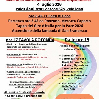 Essere la Pace, incontro a Valdilana: focus su ruolo della società civile e l’importanza delle comunità