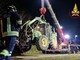 Dal nord ovest: Trattore si ribalta e resta in bilico tra due strade: intervento dei Vigili del Fuoco