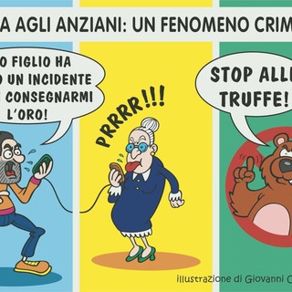 Truffe agli anziani: il copione criminale che continua a ripetersi - Illustrazione di Giovanni Cavallo