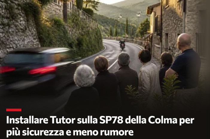 Civiasco: Una petizione per installare tutor sulla strada della Colma