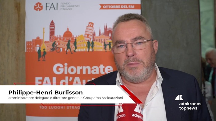 Cultura: Burlisson (Groupama), 'Con il Fai condividiamo un obiettivo comune, la protezione del territorio'